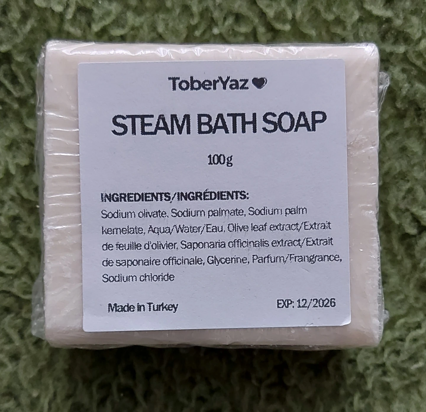 $2ea ToberYaz Steam Bath Soap - 100g Bars (Set of 3) - photo 2