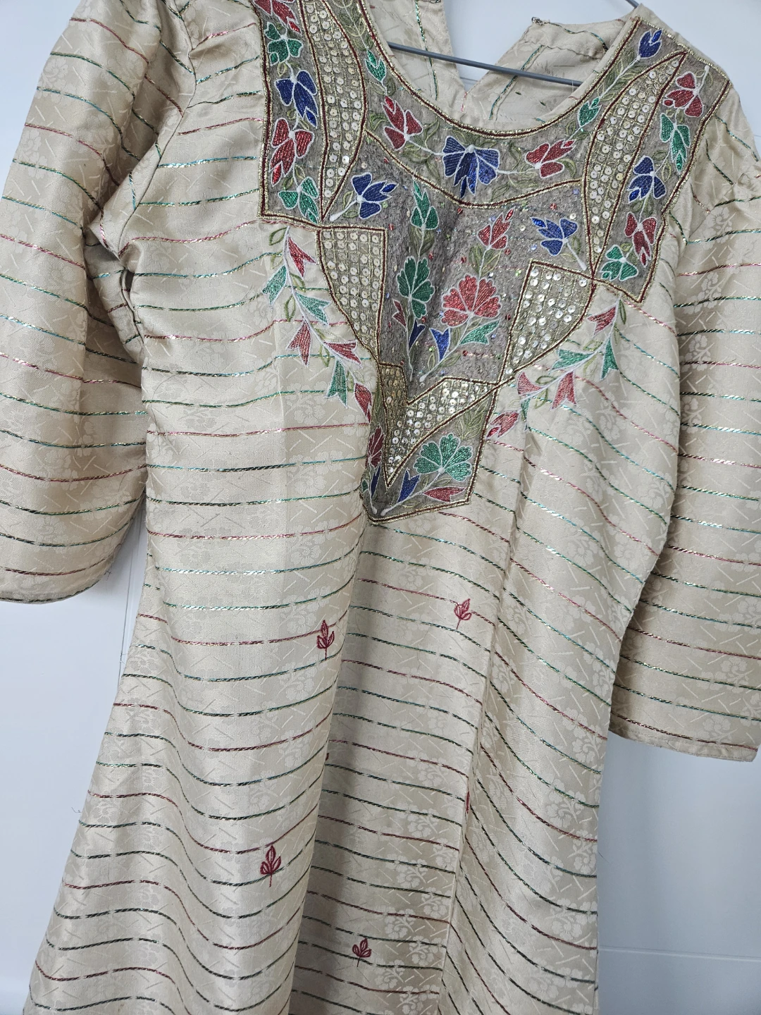 Ethnic top and matching pants $6  + Shawl  Size small