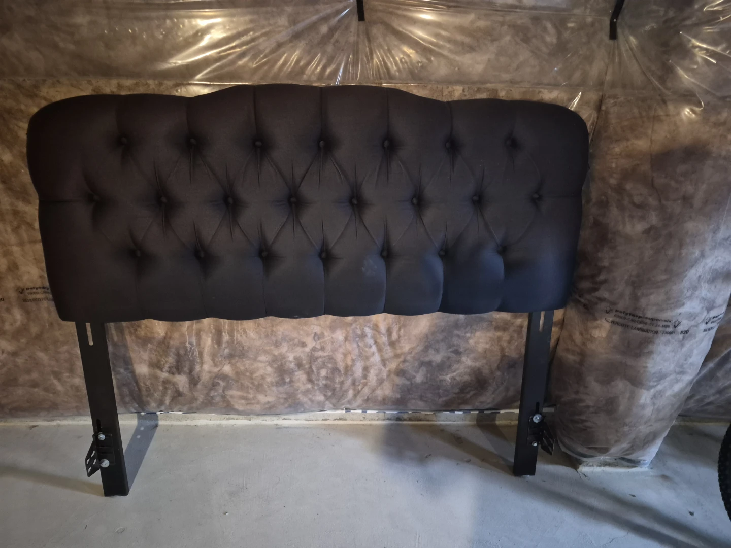 Queen size Dark Tufted Headboard