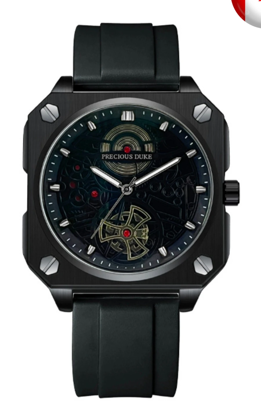 Men's Black Quartz Watch