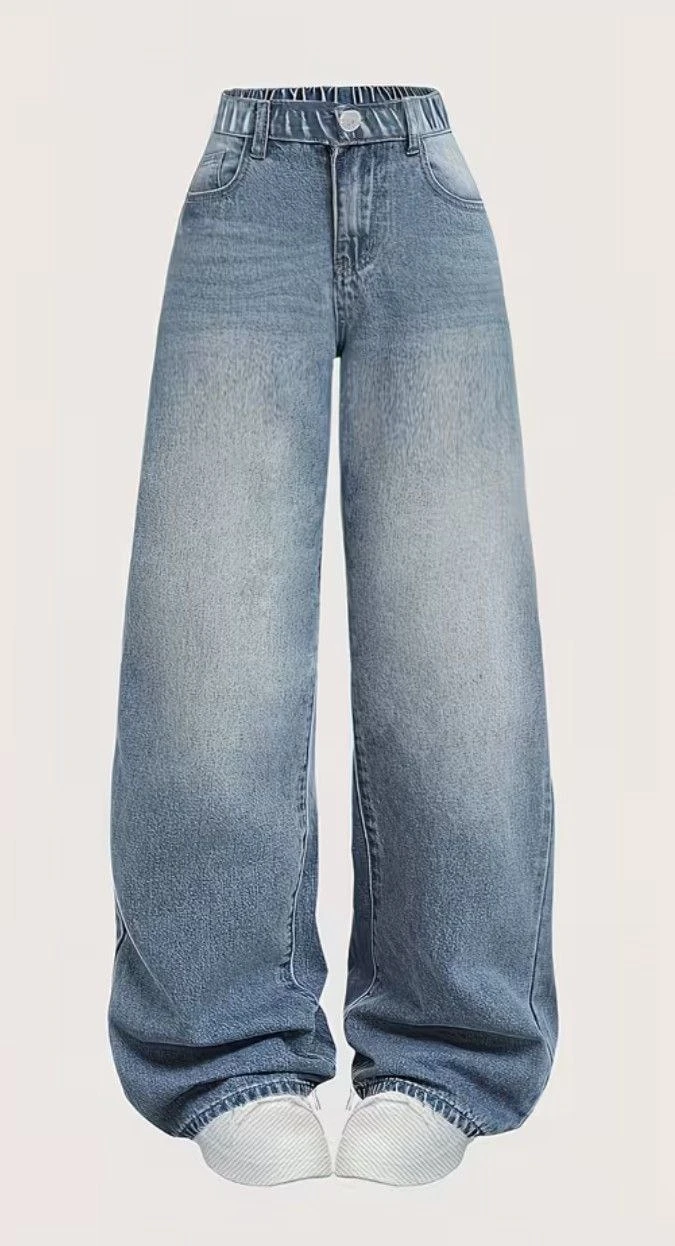 Light Wash Wide Leg Jeans