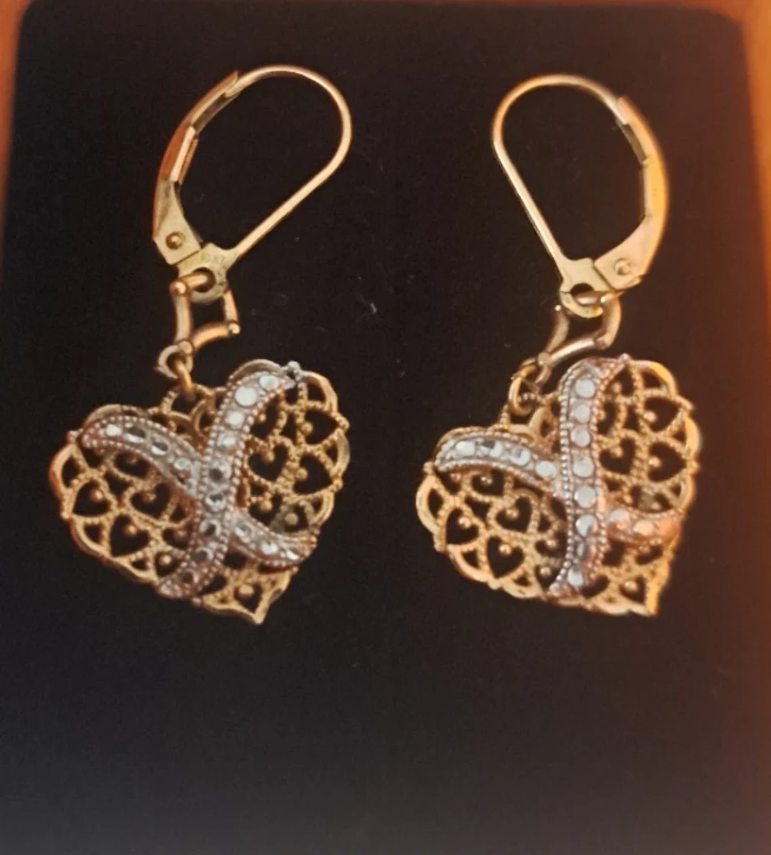 10k Gold Heart Earrings