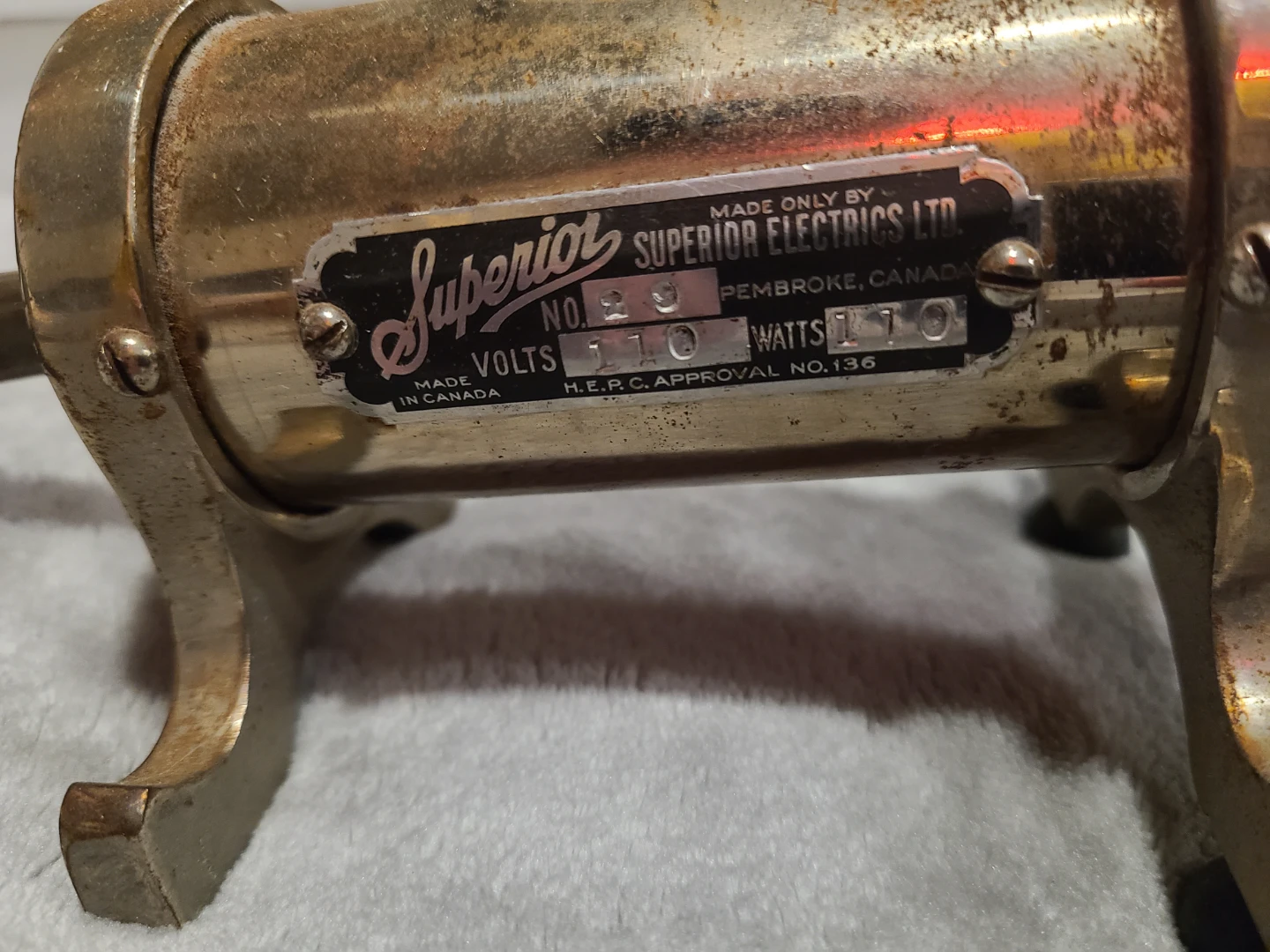 This is a vintage hair curling iron