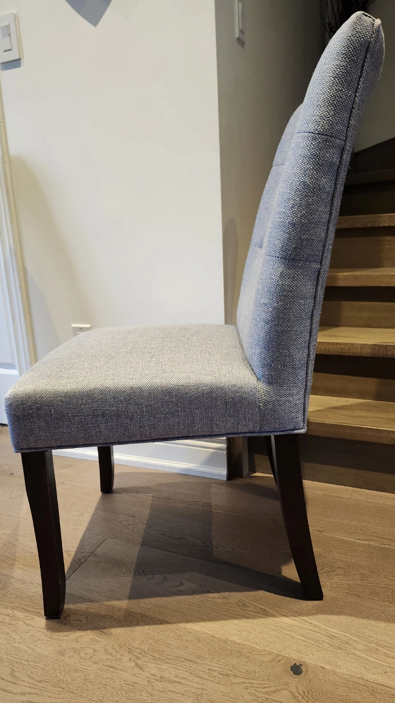 Grey Upholstered Dining Chair