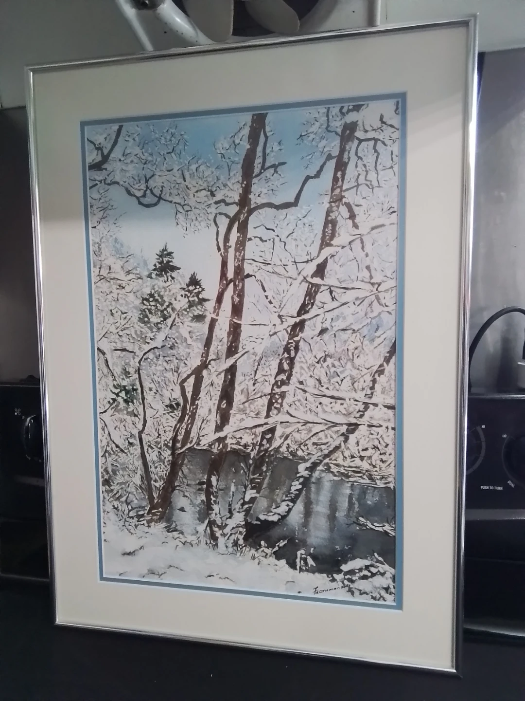 “Winter On The Madawaska” Impressionistic Pastel Painting - photo 2