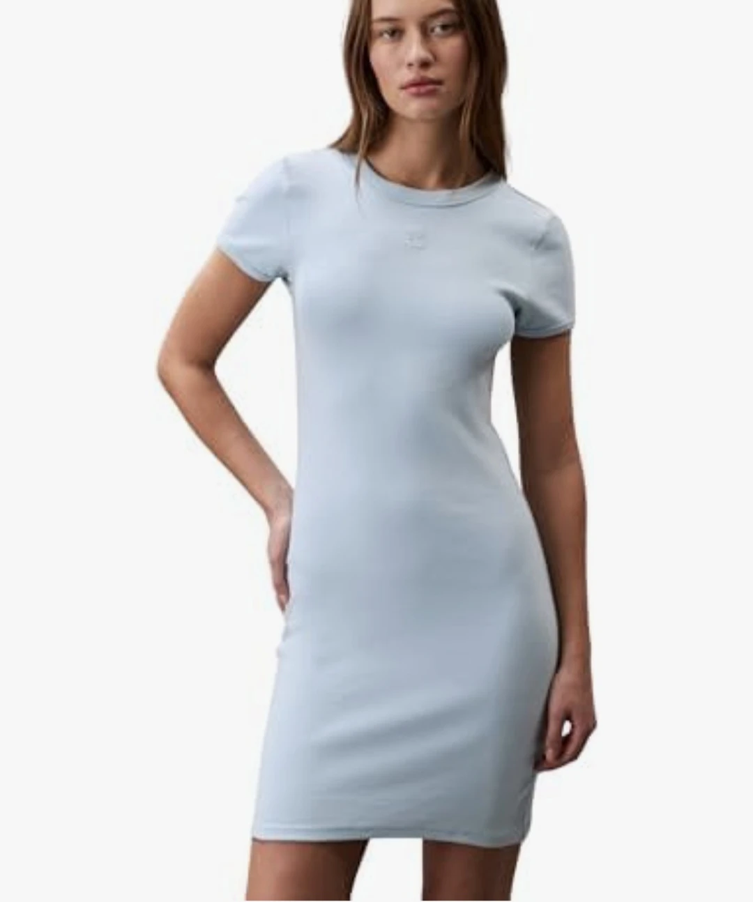 Calvin Klein Jeans Light Blue T-Shirt Dress