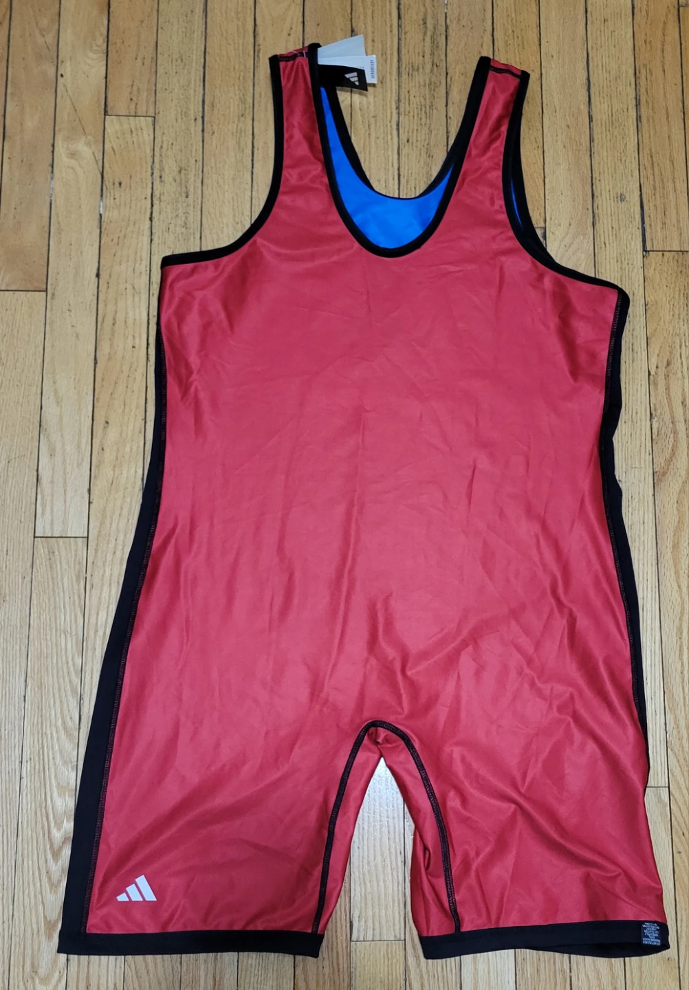 Adidas Reversible Wrestling Singlet Blue/Red AEROREADY XXL - photo 3