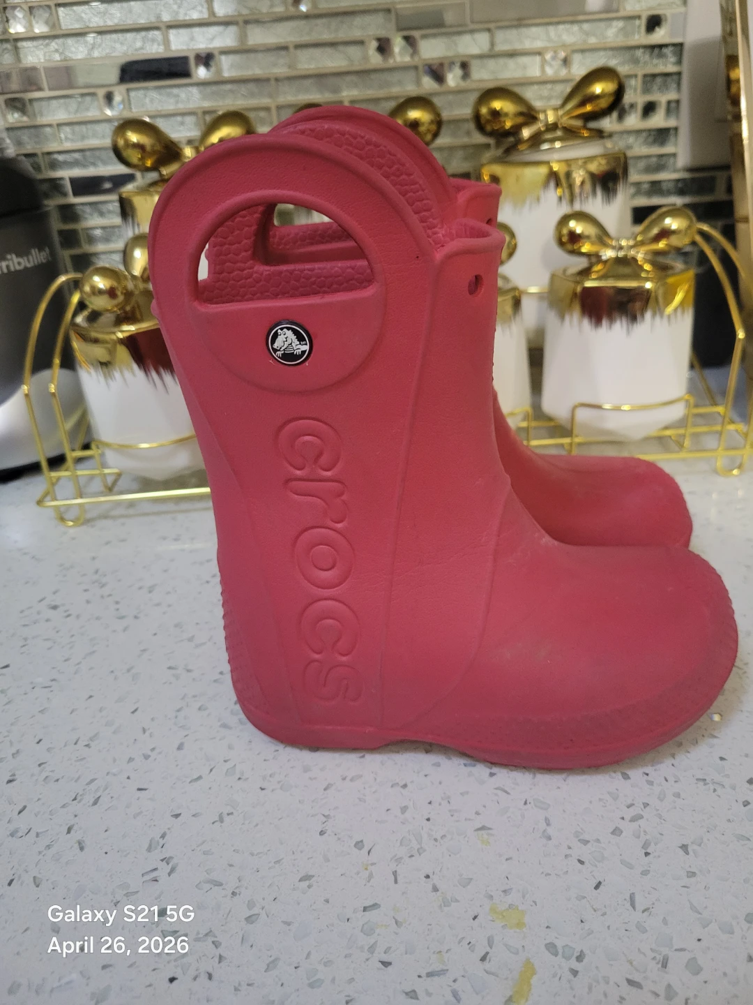 Crocs Kids Rain Boots Pink - photo 3