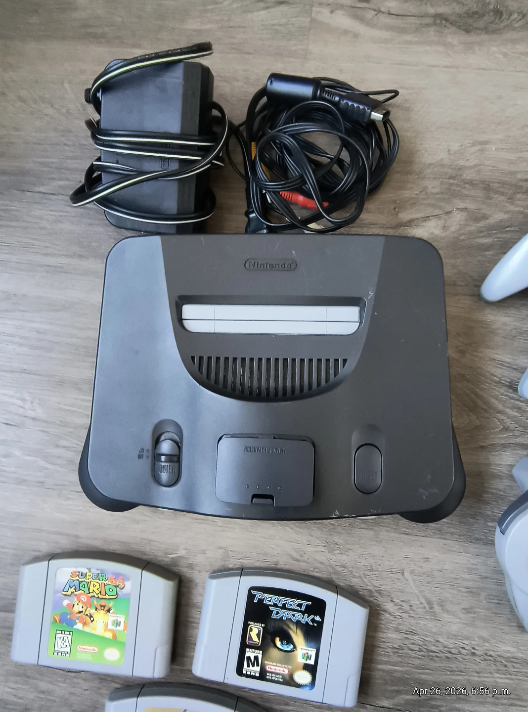 Nintendo 64 Console Bundle with 3 Games and Controllers