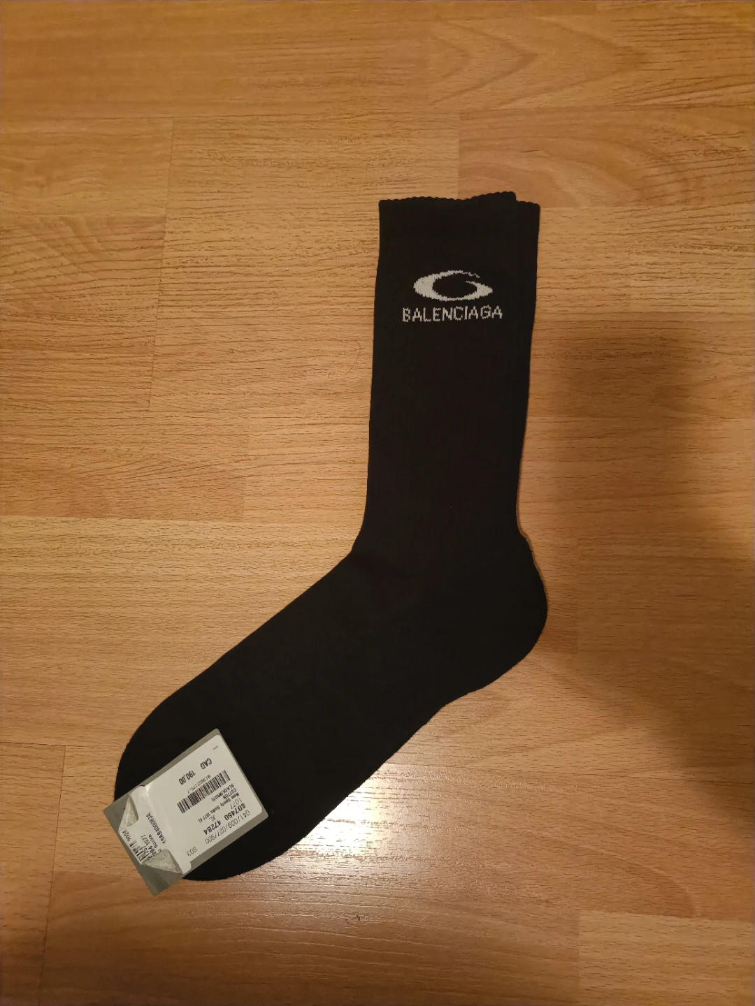 Balenciaga New Sporty Socks XL Black/White