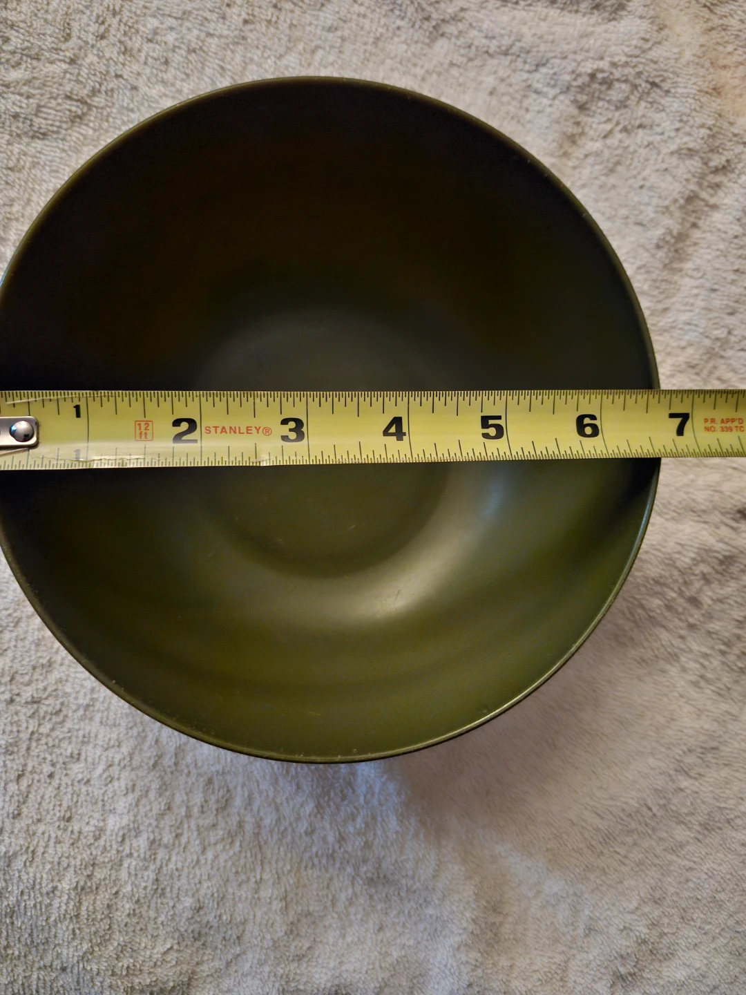 2 ARMY GREEN SAGE BOWLS. CEREAL, SOUP, SALAD, DESSERT - photo 3
