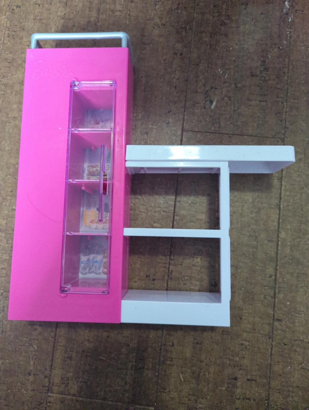 Barbie Pink Refrigerator Toy with Accessories
