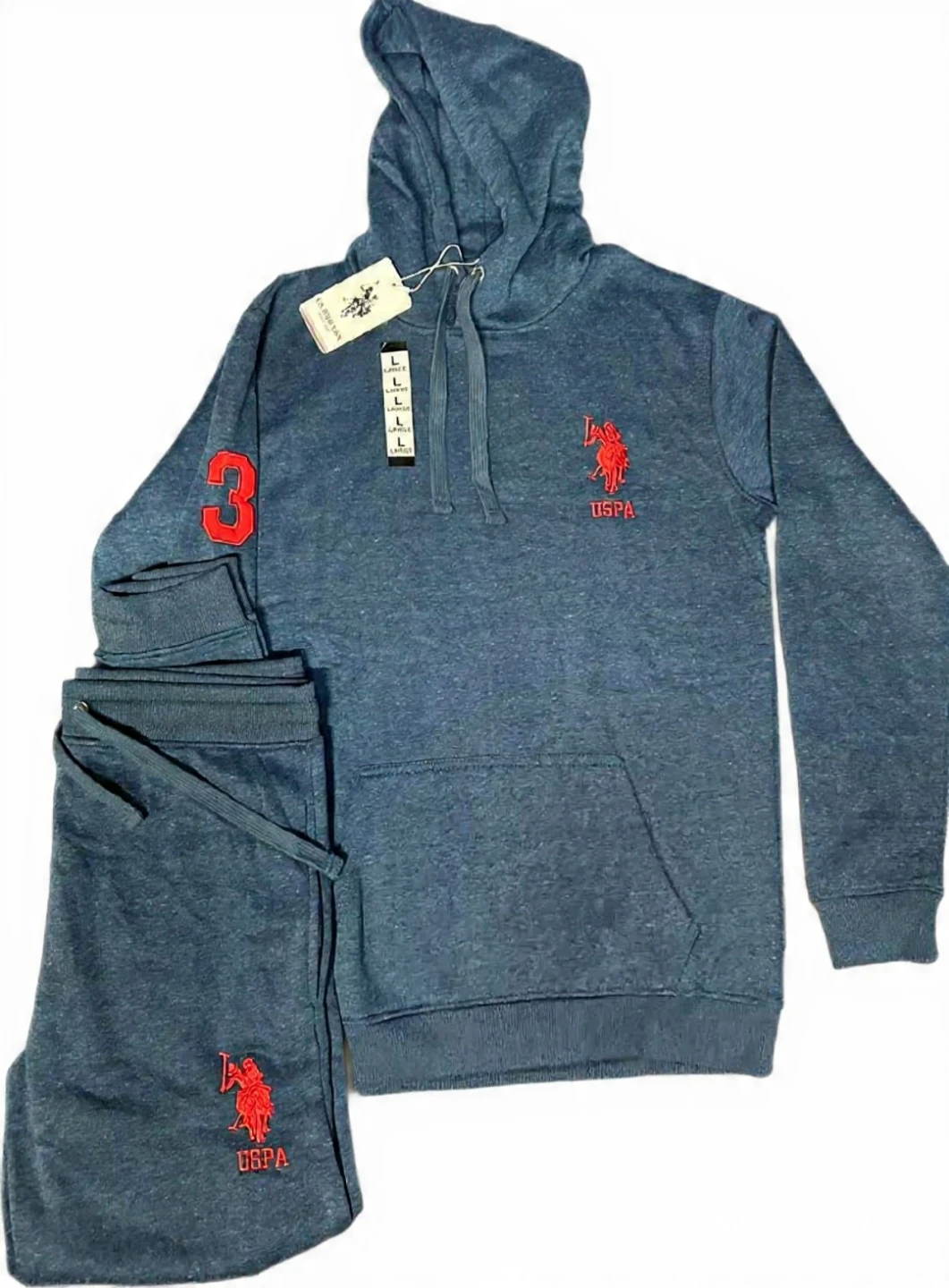 USPA Men's tracksuit hoodie and pants set - photo 2