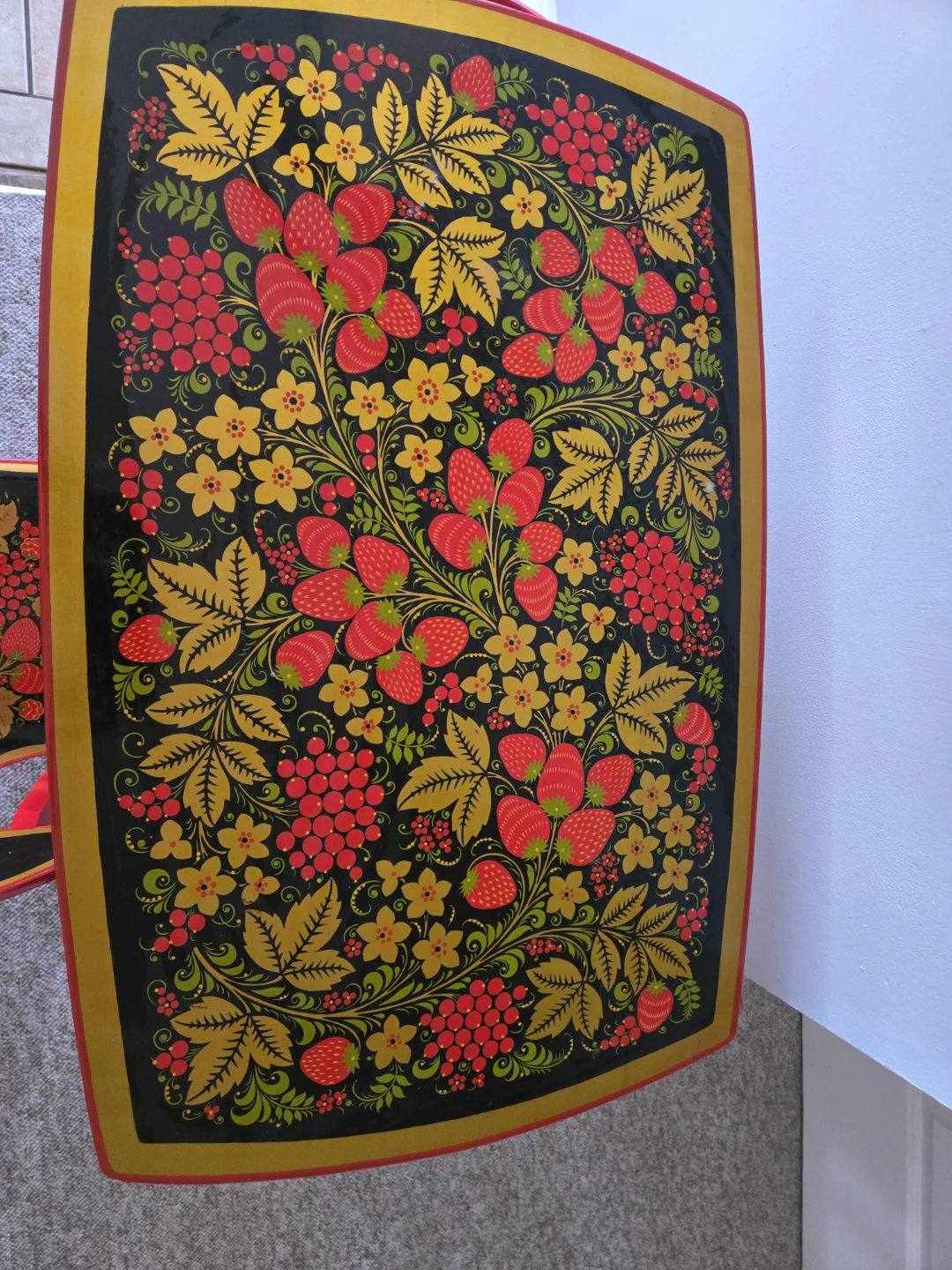 Hand-painted Wooden Table and Chairs Set Slavic style - photo 4