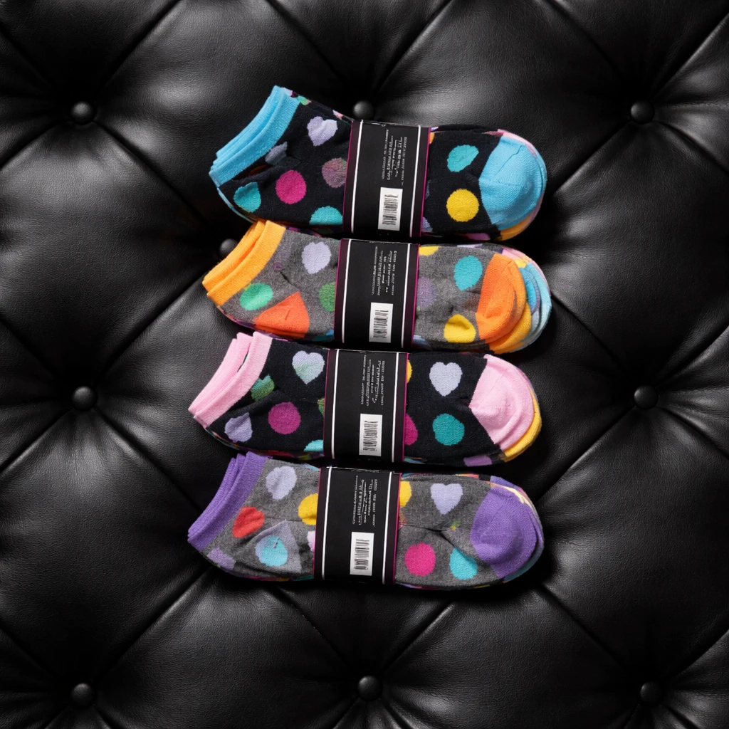 Step Active Ankle Socks 12 pairs Assorted Colors & Patterns