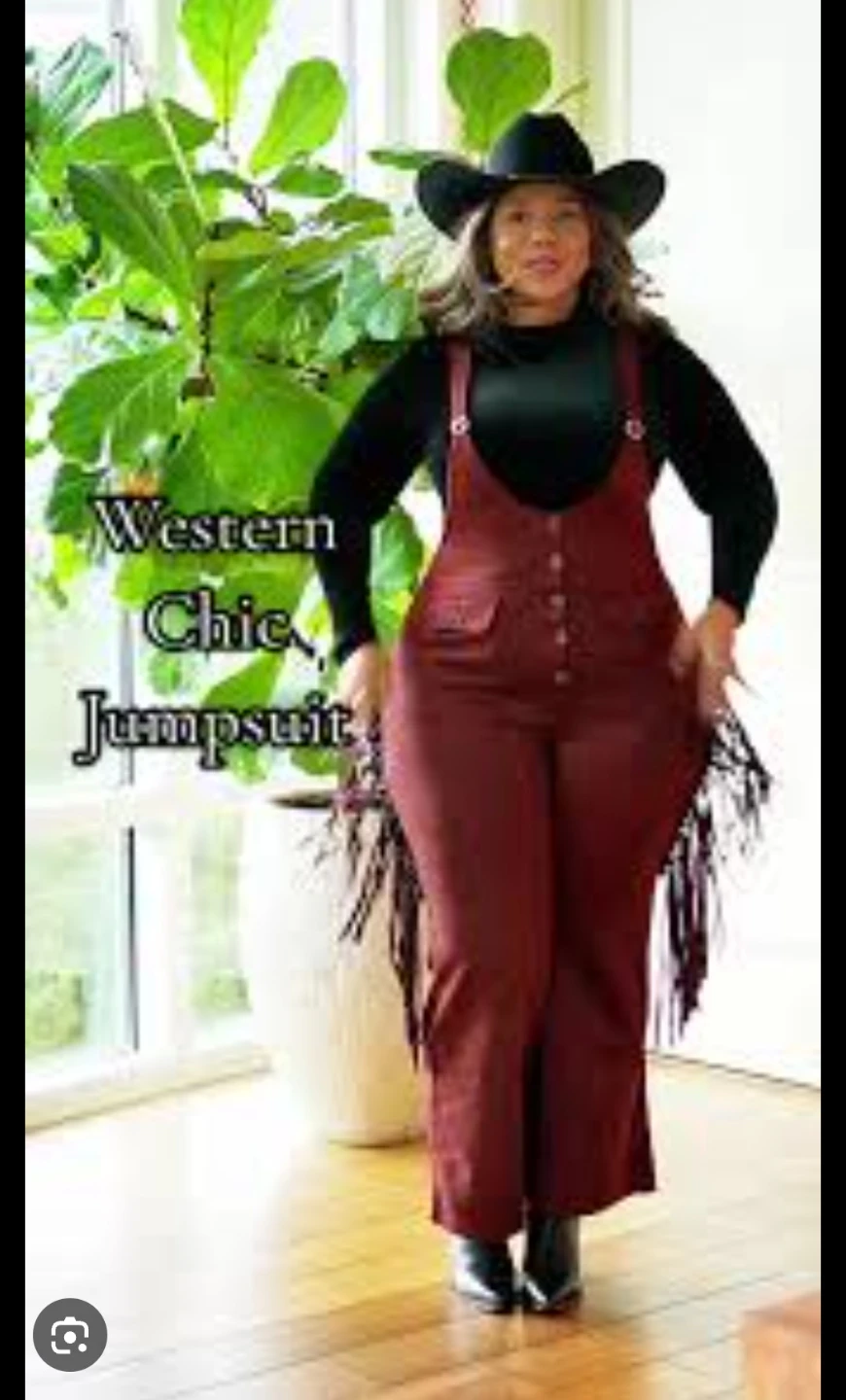 Western Chic Jumpsuit with Fringe