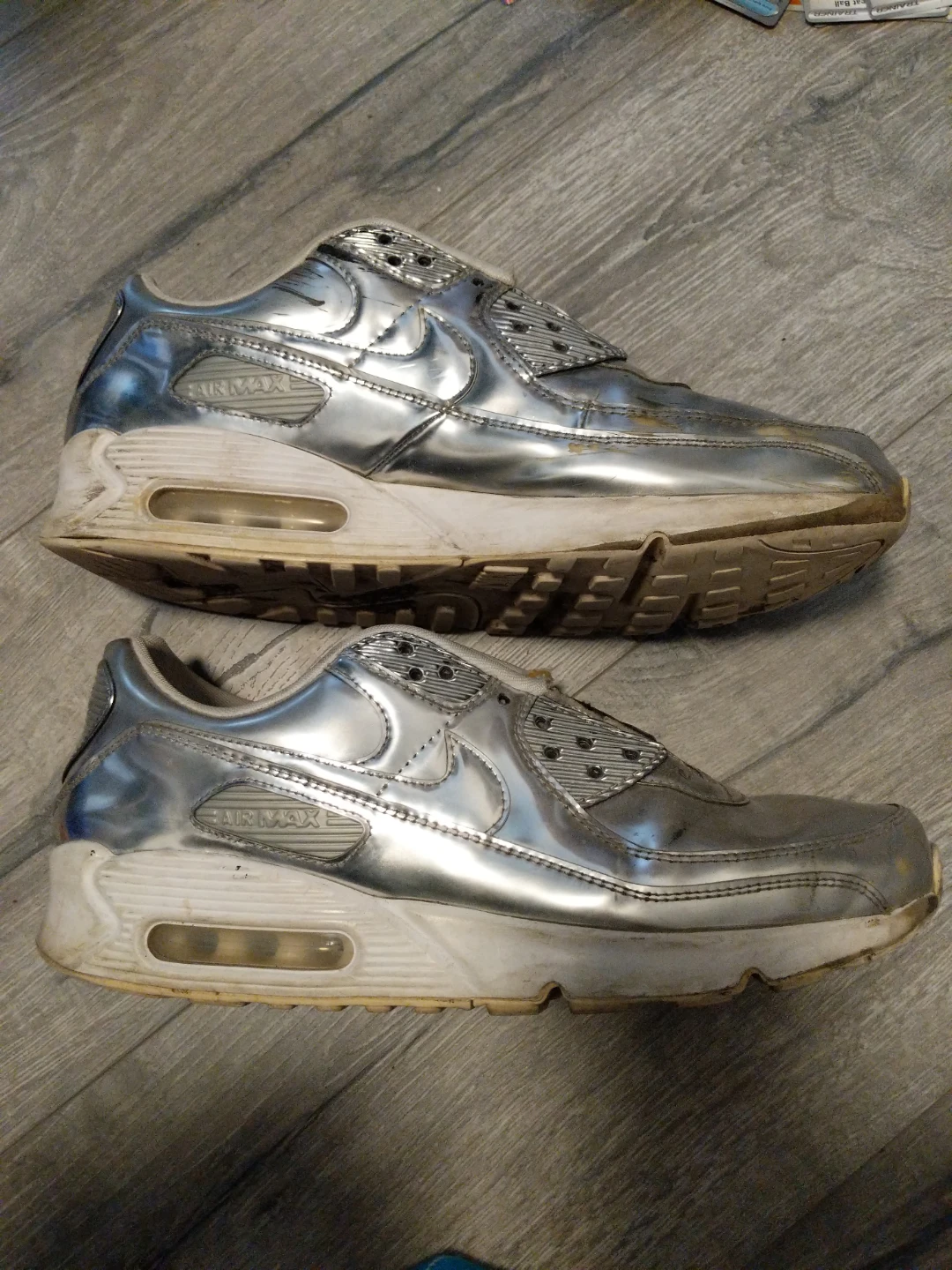 Silver Nike airmax US size 12 womens