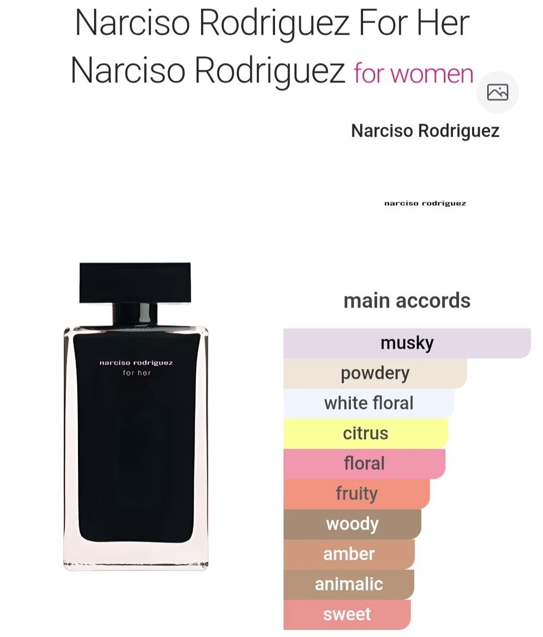 Narciso Rodriguez For Her Eau de Toilette Travel 10mL - photo 2