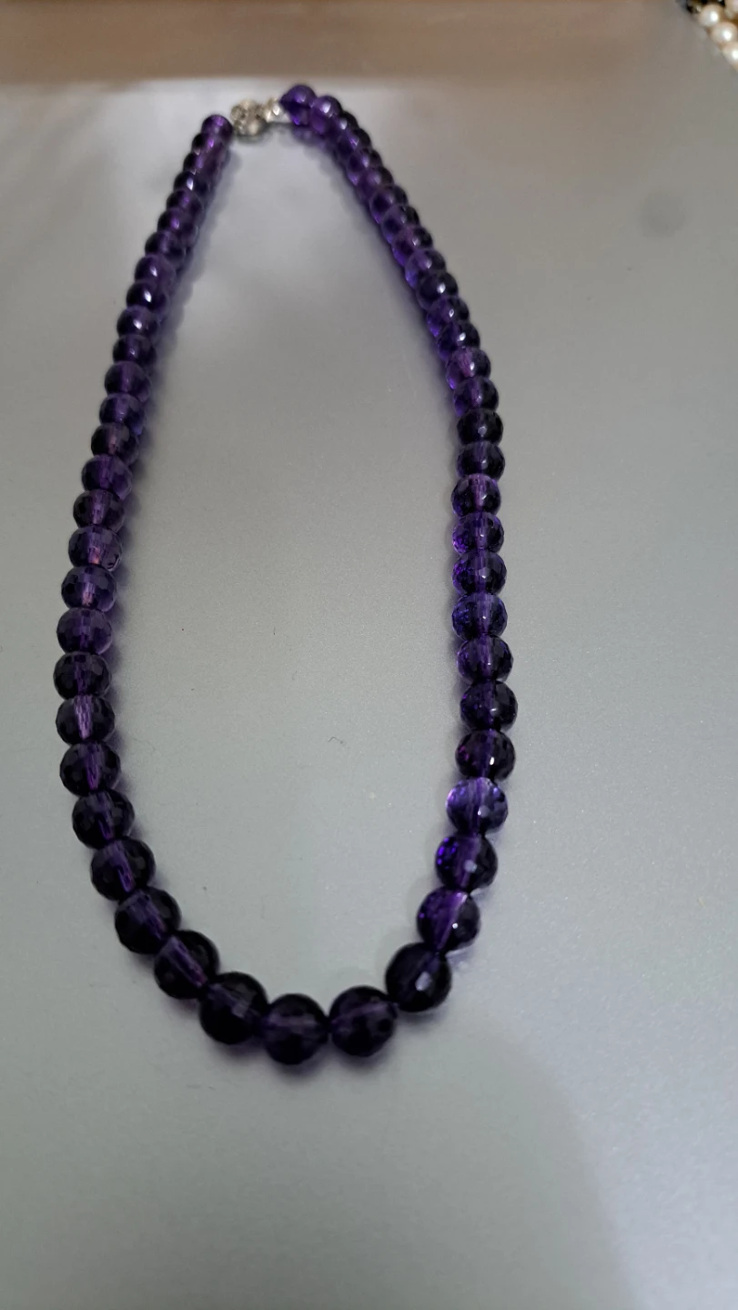 Amethyst Bead Necklace