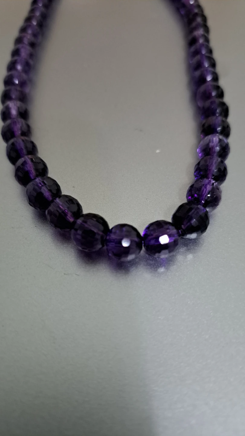 Amethyst Bead Necklace - photo 2