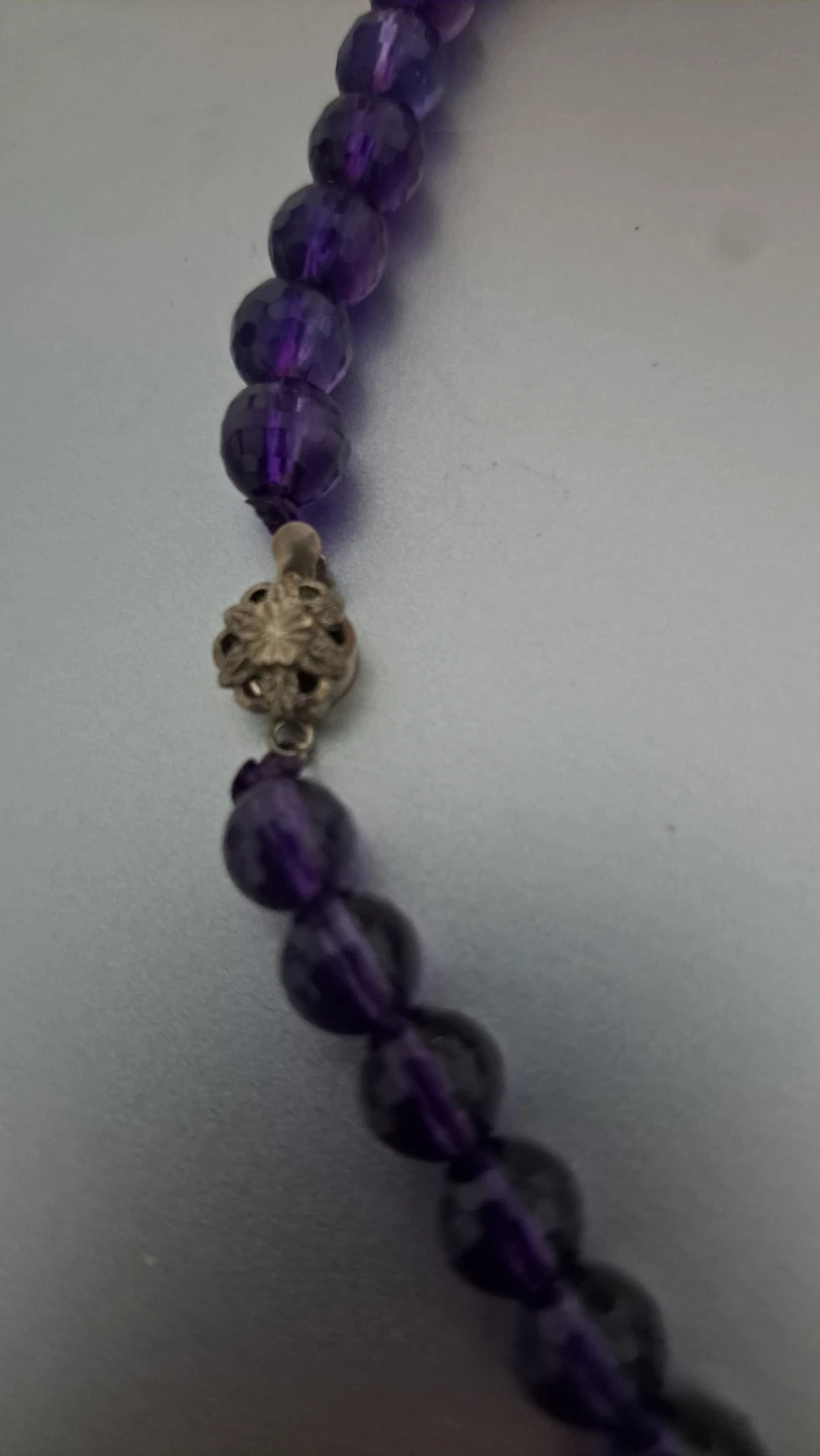 Amethyst Bead Necklace - photo 3