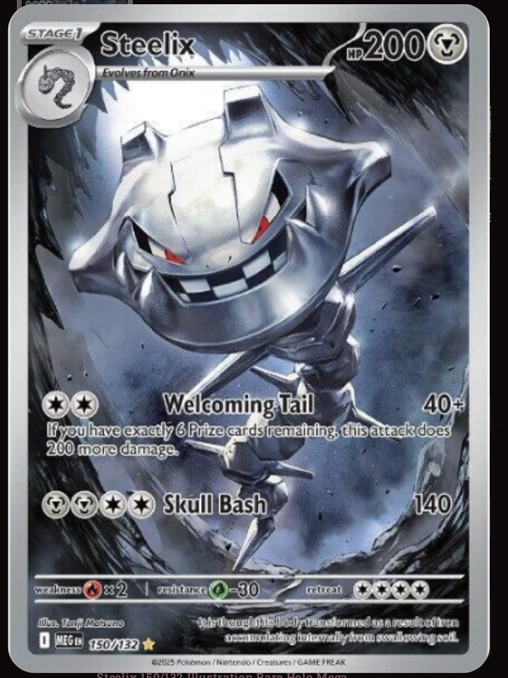 Pokemon Steelix 150/132 TCG Card