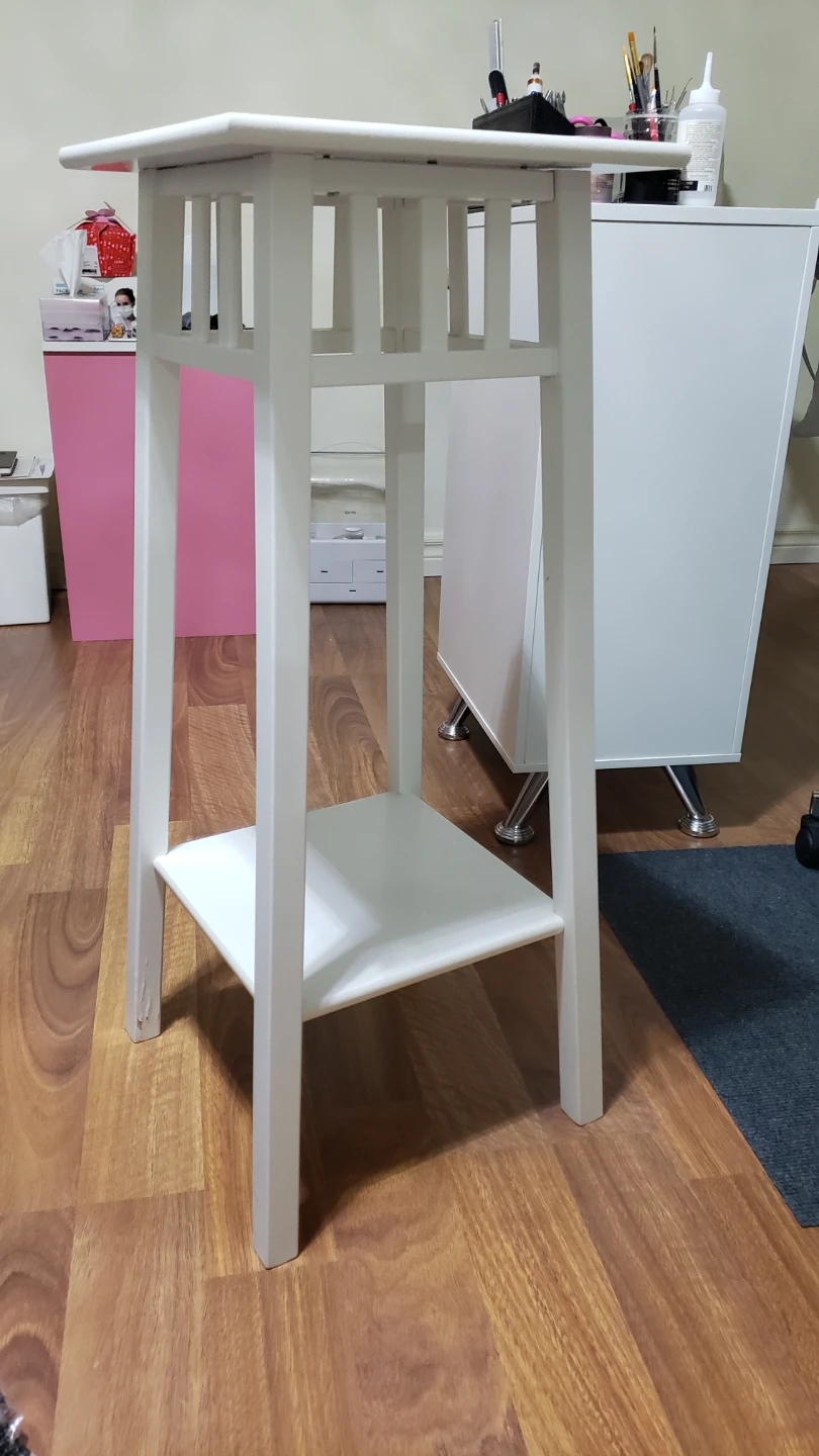 White Accent Table - photo 2