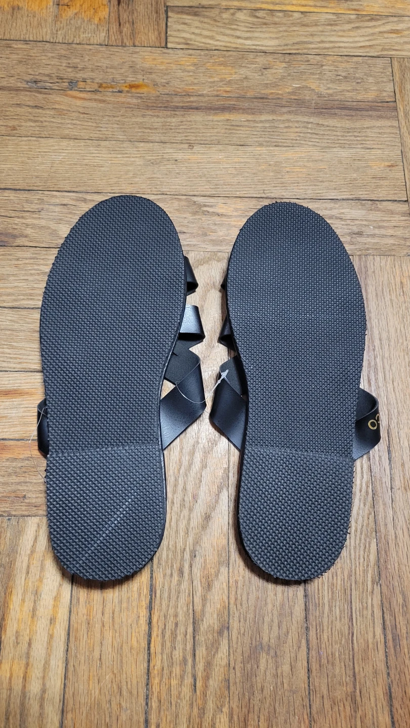 Puerto Rico" Black Slide Sandals - Size 12 - photo 3
