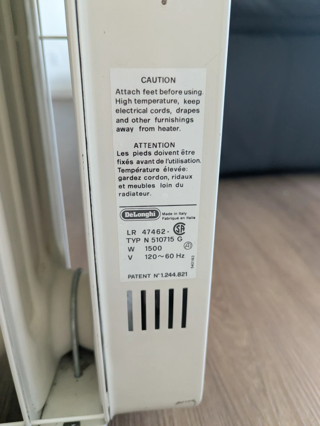 DeLonghi Oil-Filled Radiator Heater - photo 4