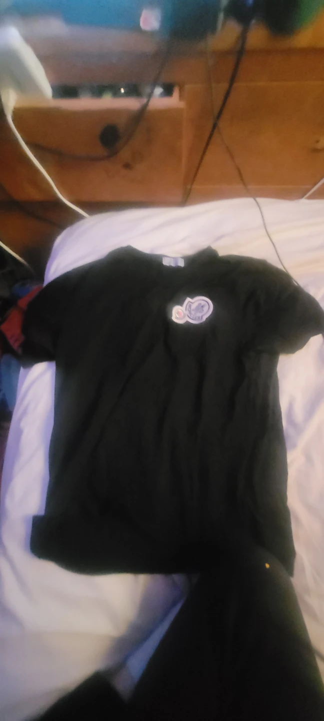 Moncler Black T-Shirt with Logo - photo 2