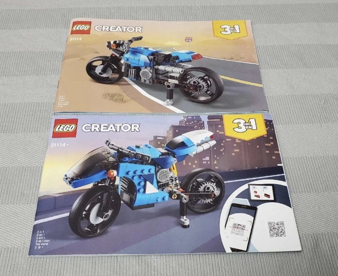lego creator 3 in 1 set # 31114 2 books only