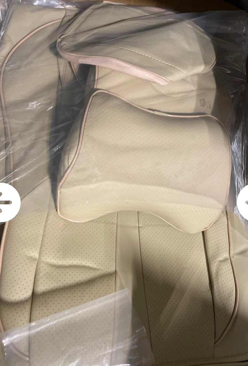 Car Seat Covers Leather Beige Colour - photo 4