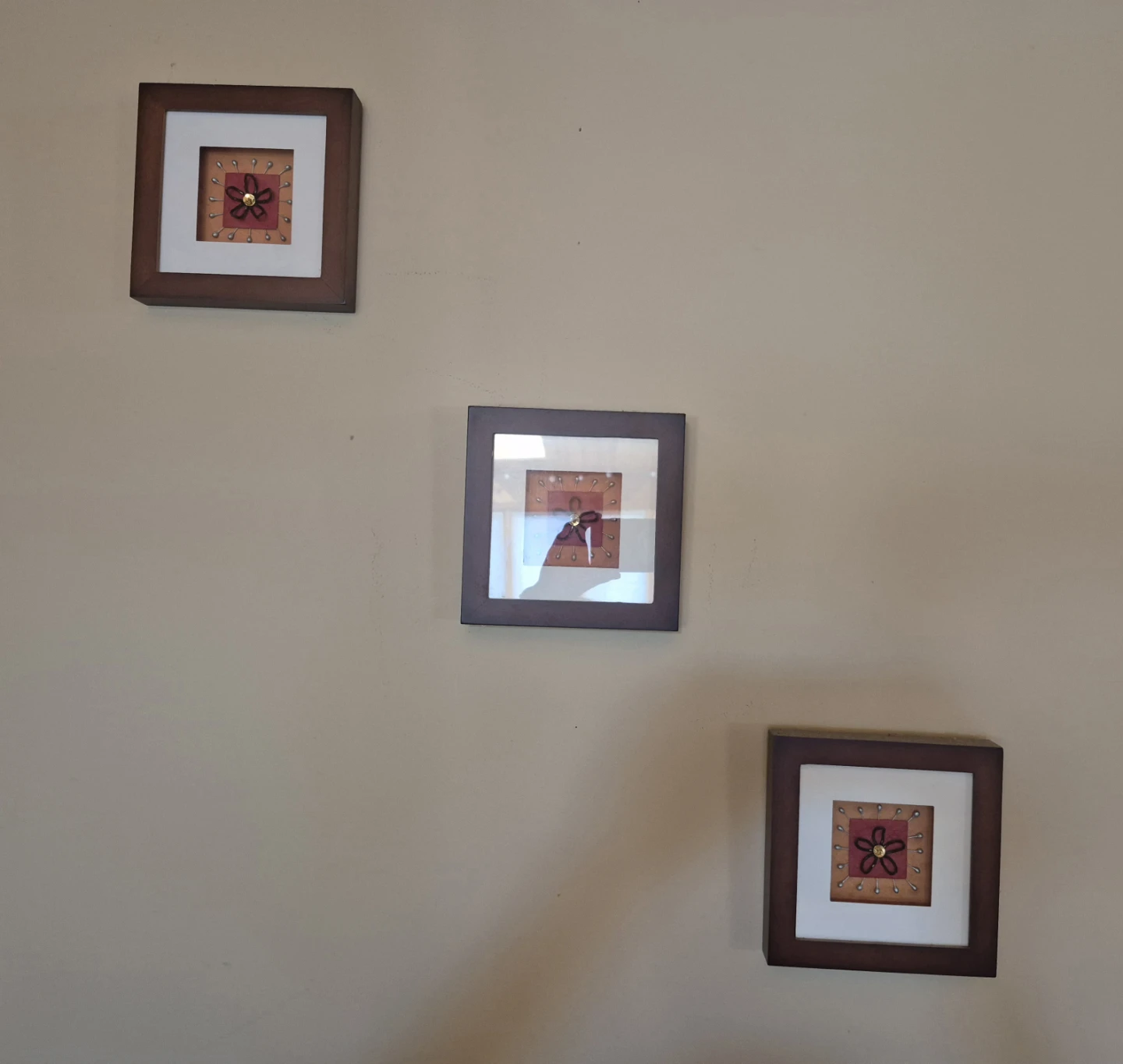 Set of 3 Square Framed Wall Art