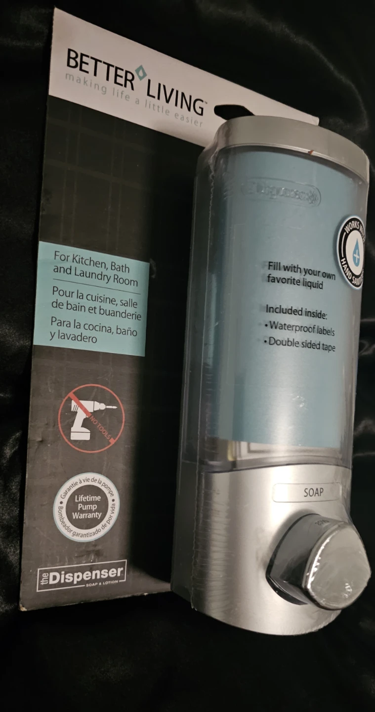 2 Better Living UNO Soap Dispenser - Silver/Blue - photo 2