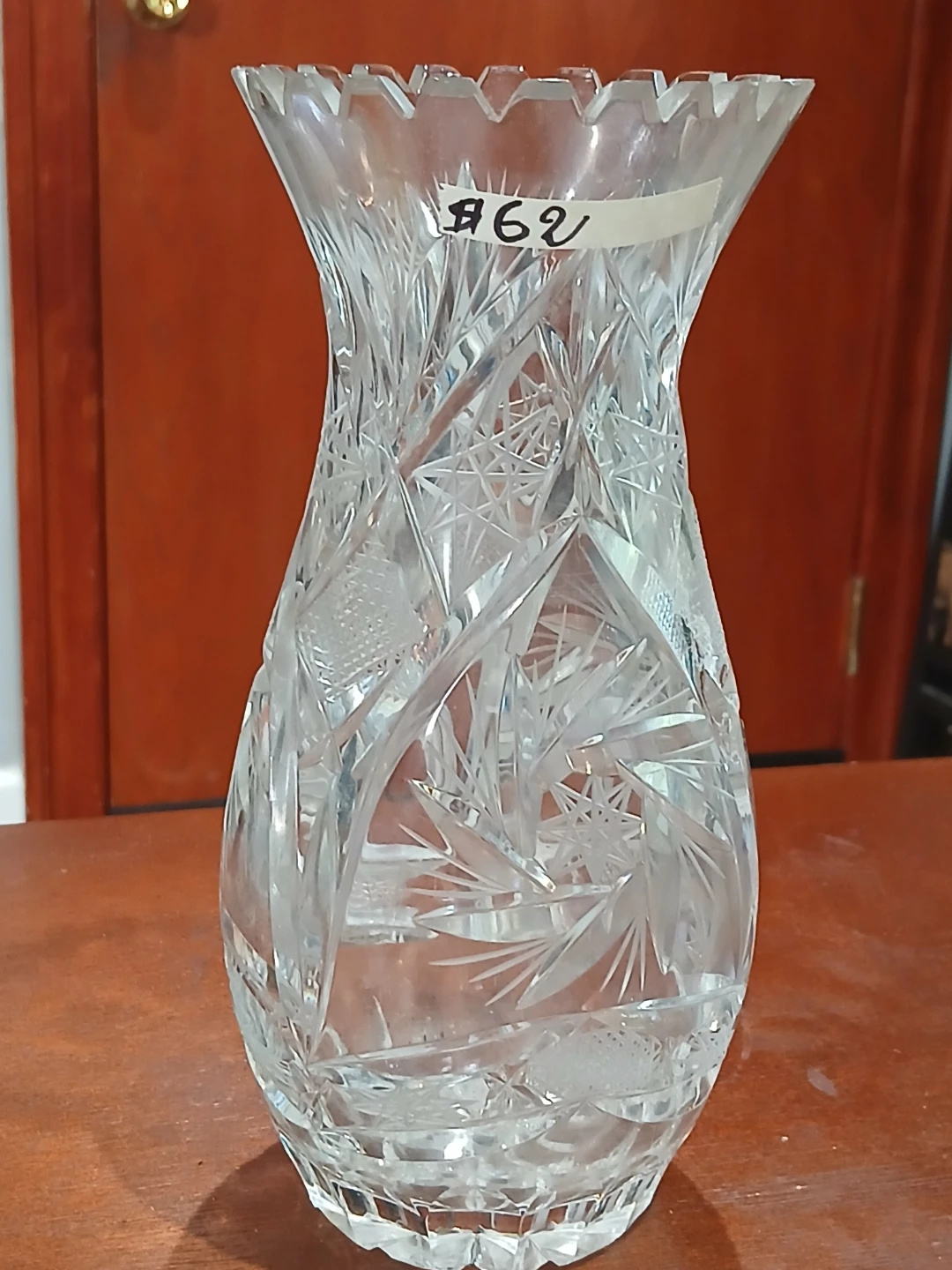 Crystal Cut Glass Vase