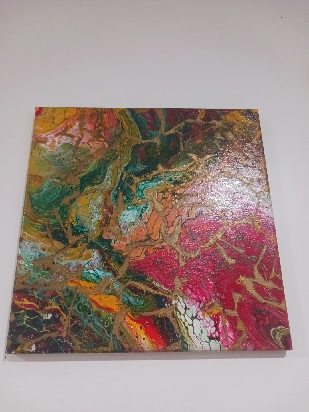 Abstract Acrylic Pour Painting Wall Art - photo 2