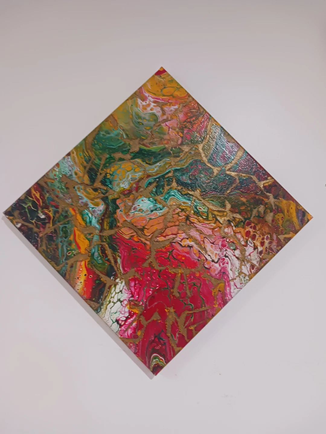 Abstract Acrylic Pour Painting Wall Art - photo 3
