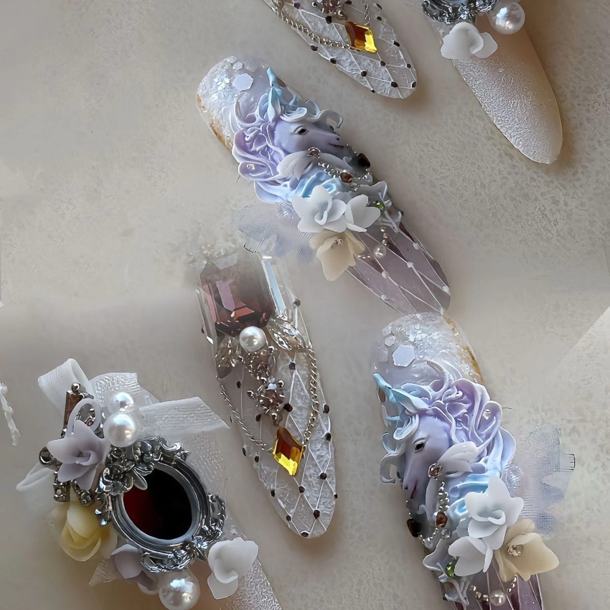 Unicorn Nail Art Charms & Mold Set - photo 3