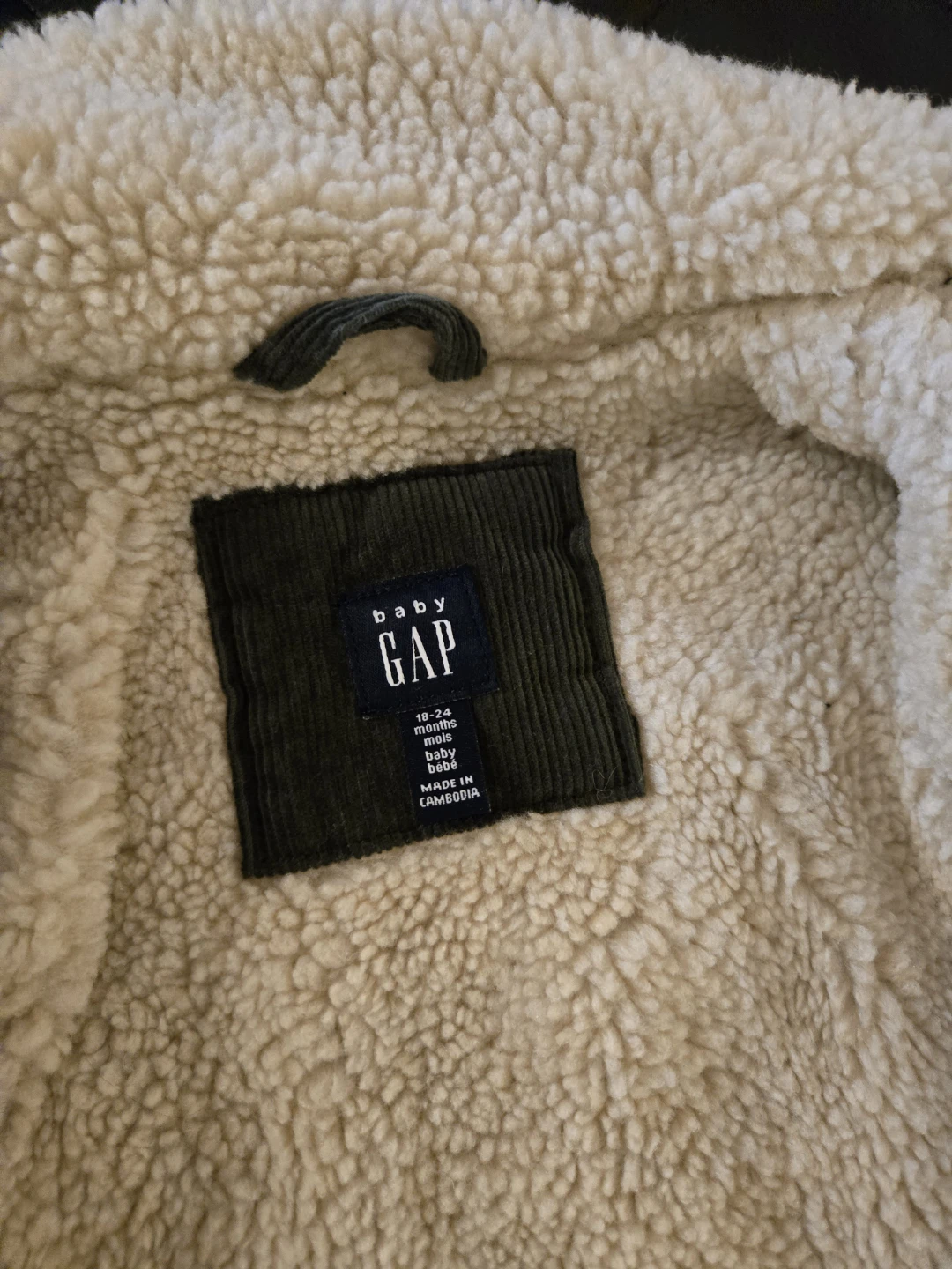 Baby Gap Sherpa Lined Corduroy Jacket - 18-24 Months - photo 2