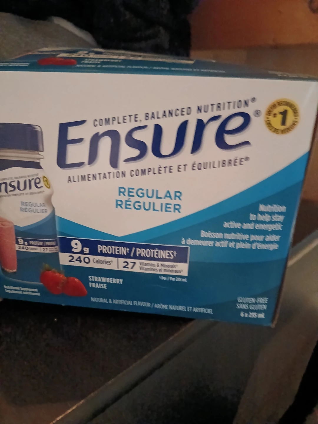 Ensure Regular Strawberry 6 x 255ml
