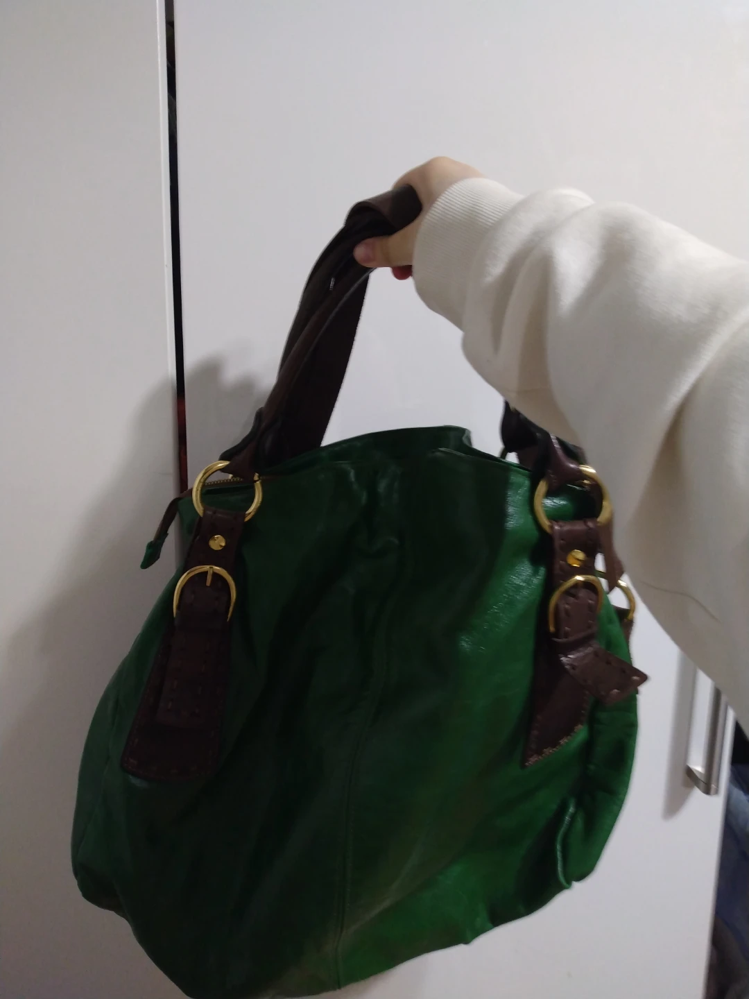 Green Leather Handbag