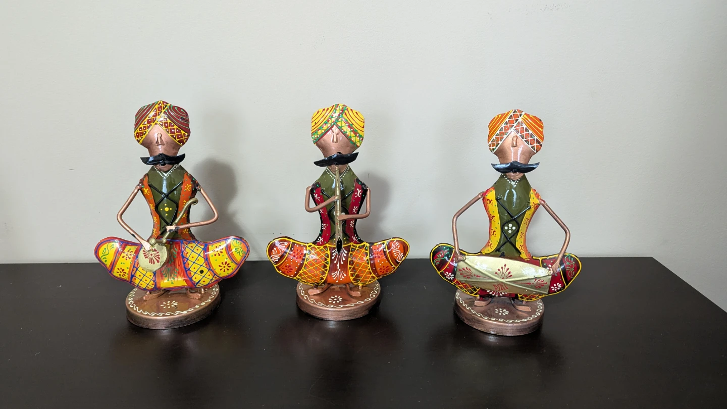 Set of 3 Decorative Musicians Figurines