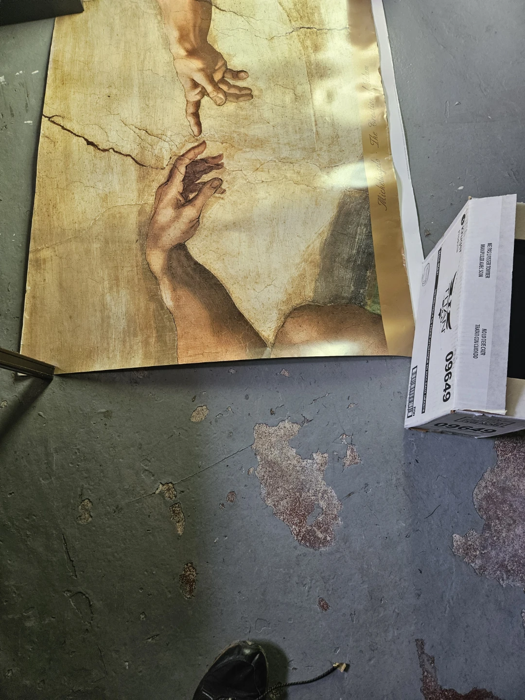 Michelangelo The Creation of Adam Print - photo 4