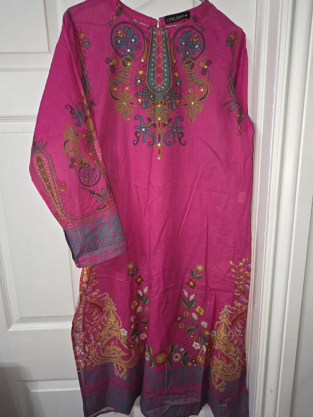 Limelight Pink Embroidered Kurti