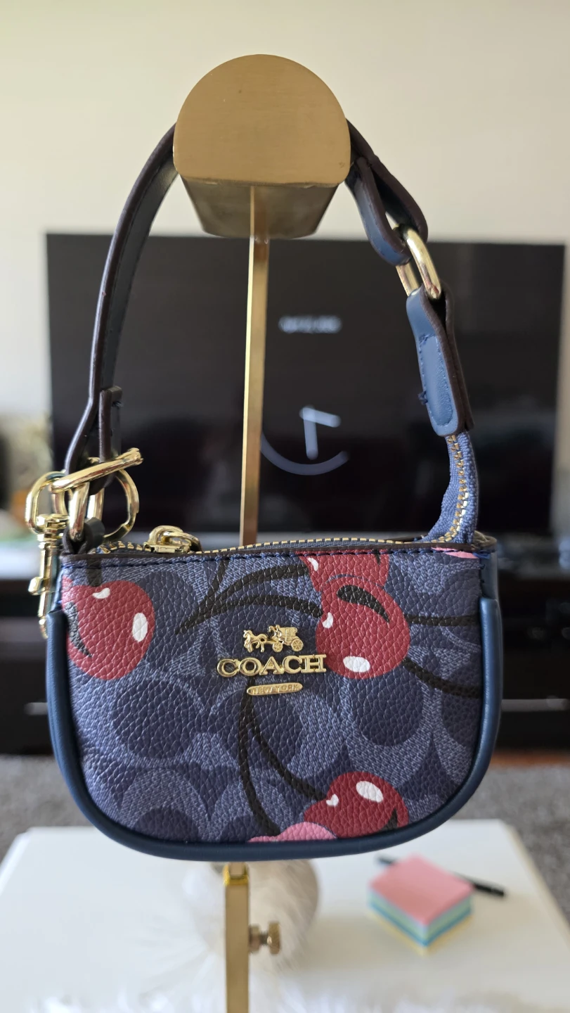 Coach Cherry Print Small Wristlet