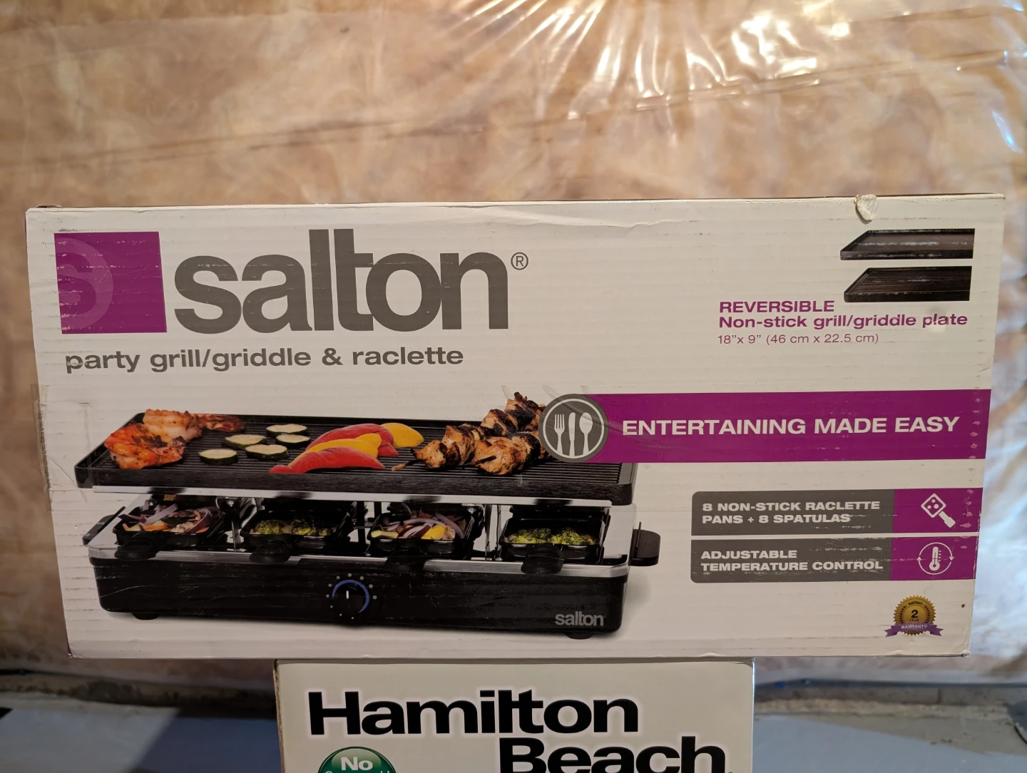 Salton Party Grill/Griddle & Raclette