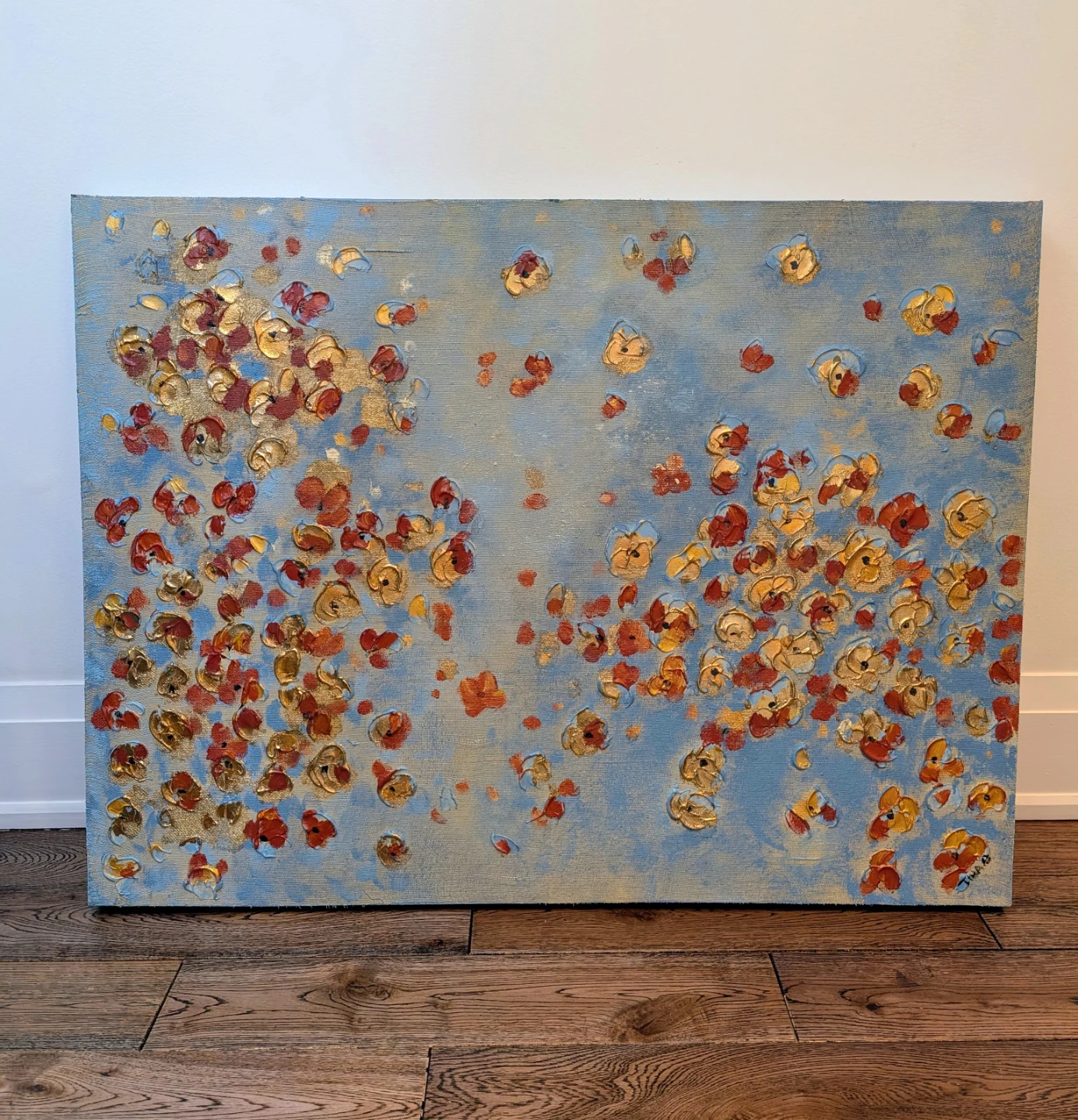 Large Textured canvas painting