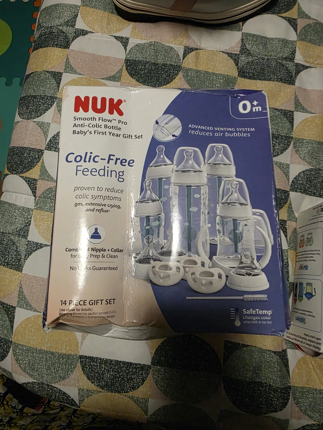 NUK Smooth Flow Anti-Colic Bottle Baby's First Year Gift Set