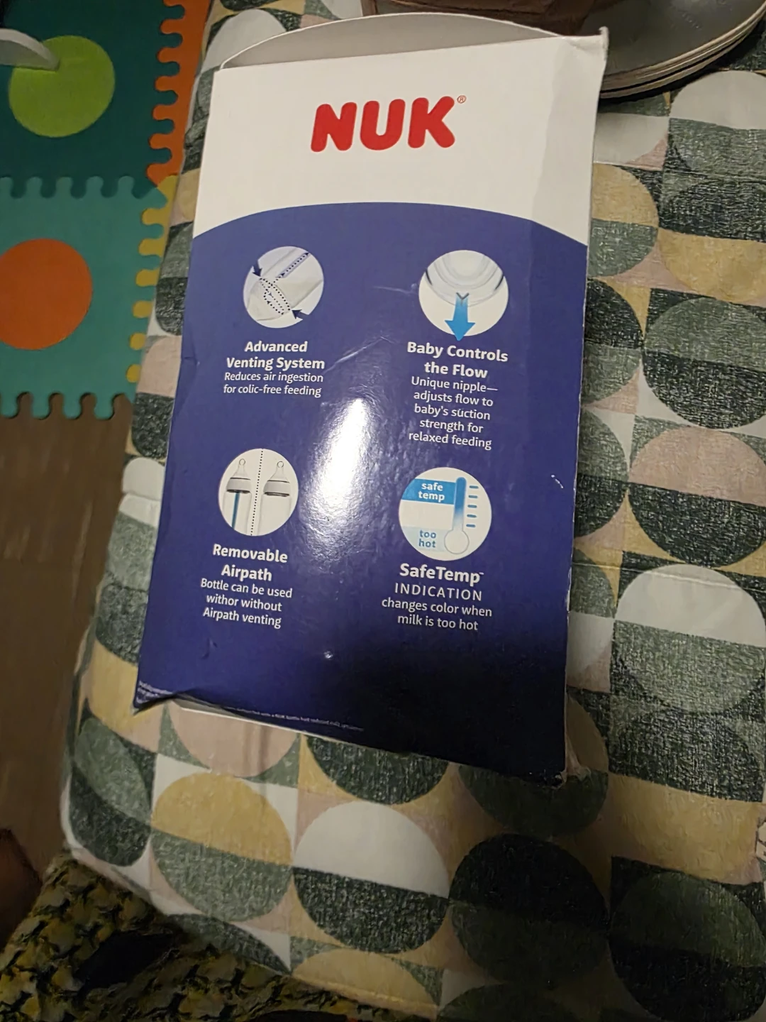 NUK Smooth Flow Anti-Colic Bottle Baby's First Year Gift Set - photo 2