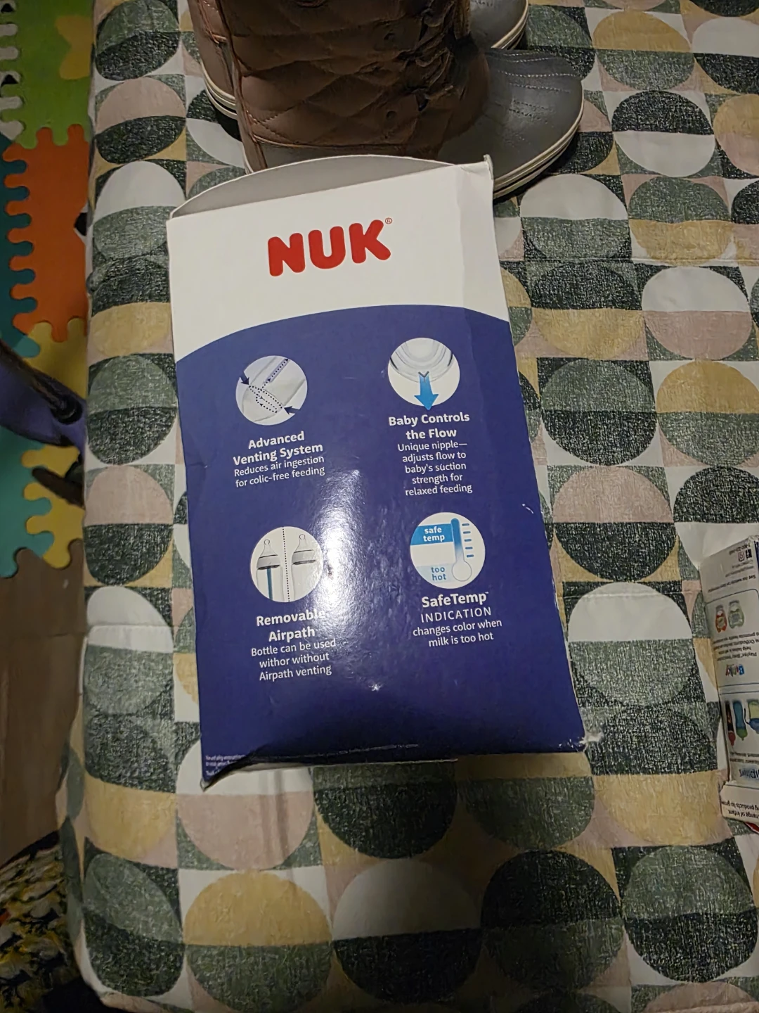 NUK Smooth Flow Anti-Colic Bottle Baby's First Year Gift Set - photo 4